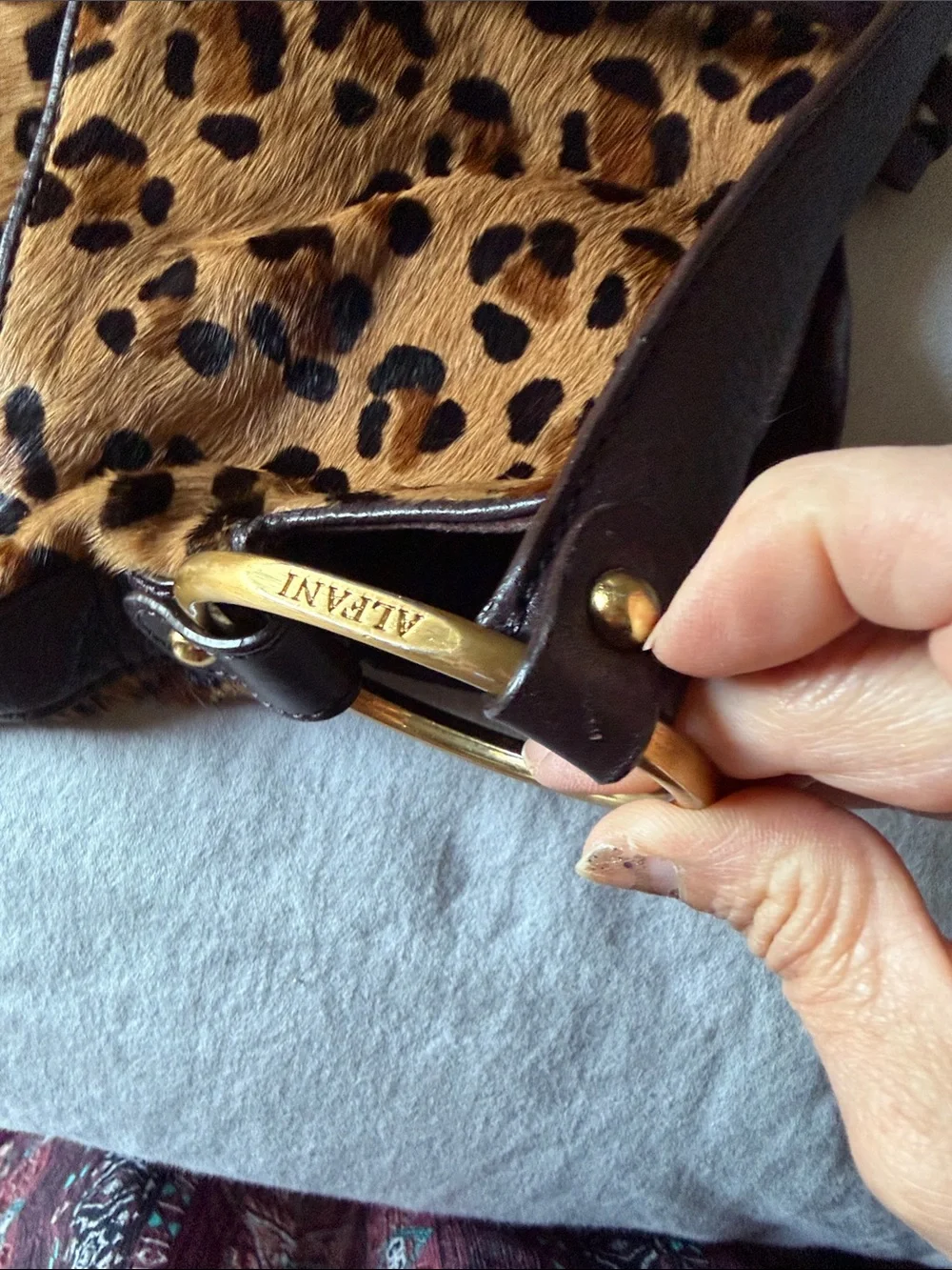 Alfani leather eye catching